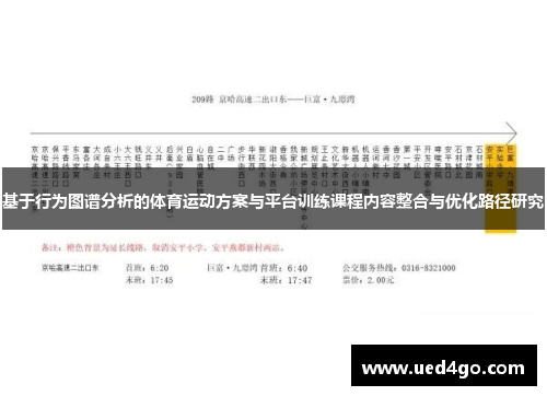 基于行为图谱分析的体育运动方案与平台训练课程内容整合与优化路径研究